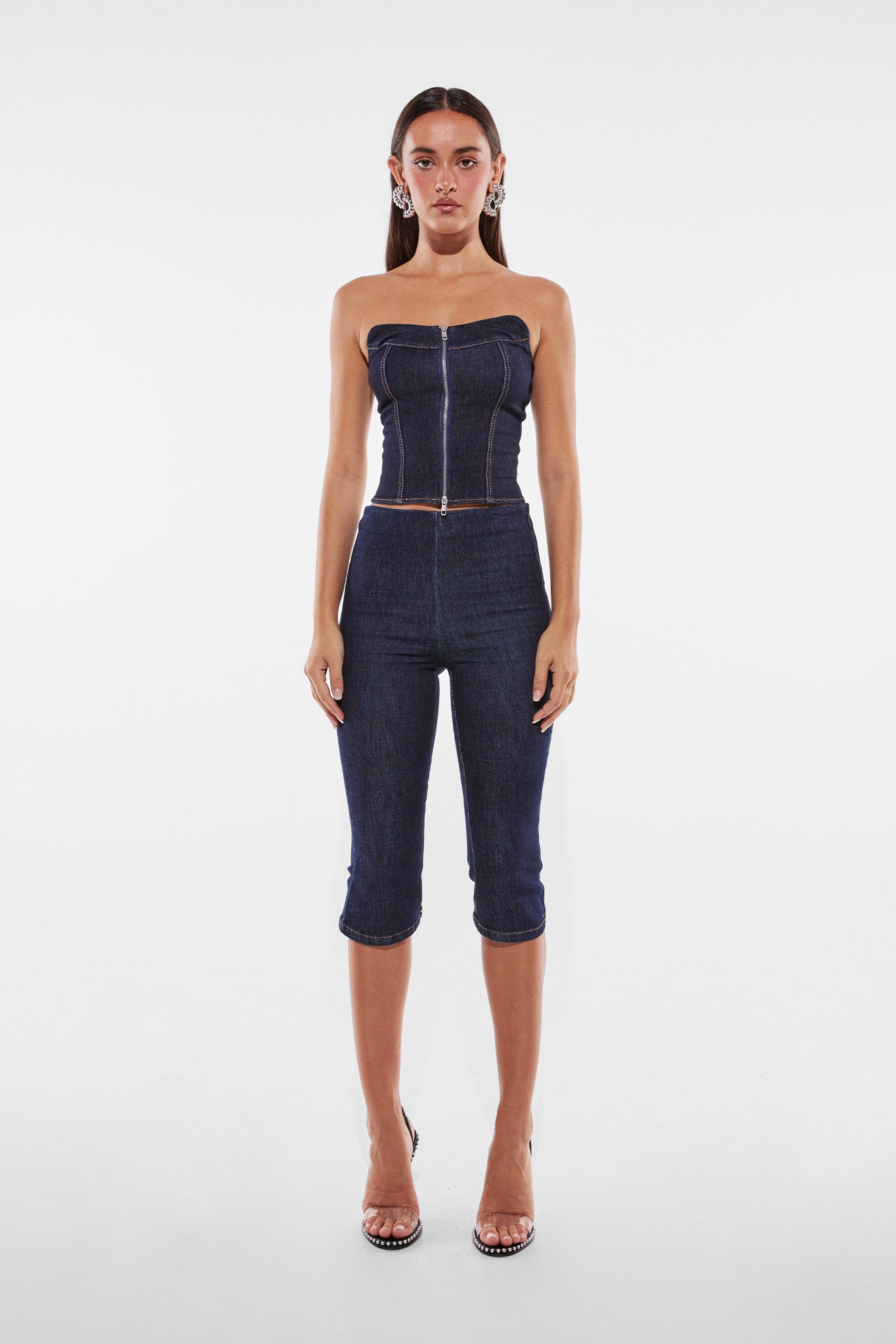 ALIX CORSET | DARK DENIM