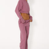 ANDERSON CROP HOODIE | GRAPE