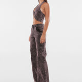 ARMEN TOP | PURPLE ACID WASH