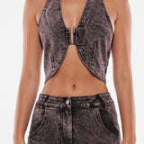 ARMEN TOP | PURPLE ACID WASH