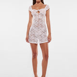 AURORA MINI DRESS | CREAM