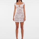 AURORA MINI DRESS | CREAM