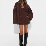 AVANT MINI SKIRT | CHOC