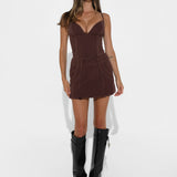 AVANT MINI SKIRT | CHOC