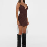 AVANT MINI SKIRT | CHOC