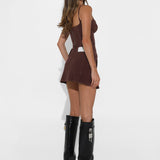AVANT MINI SKIRT | CHOC