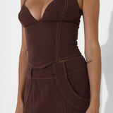 AVANT MINI SKIRT | CHOC