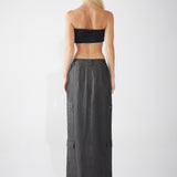 AVERY MAXI SKIRT | VINTAGE BLACK