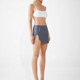 CHRISSY MINI SKIRT | SLATE