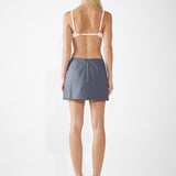 CHRISSY MINI SKIRT | SLATE