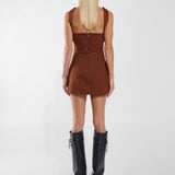 CINDY MINI DRESS | RUST