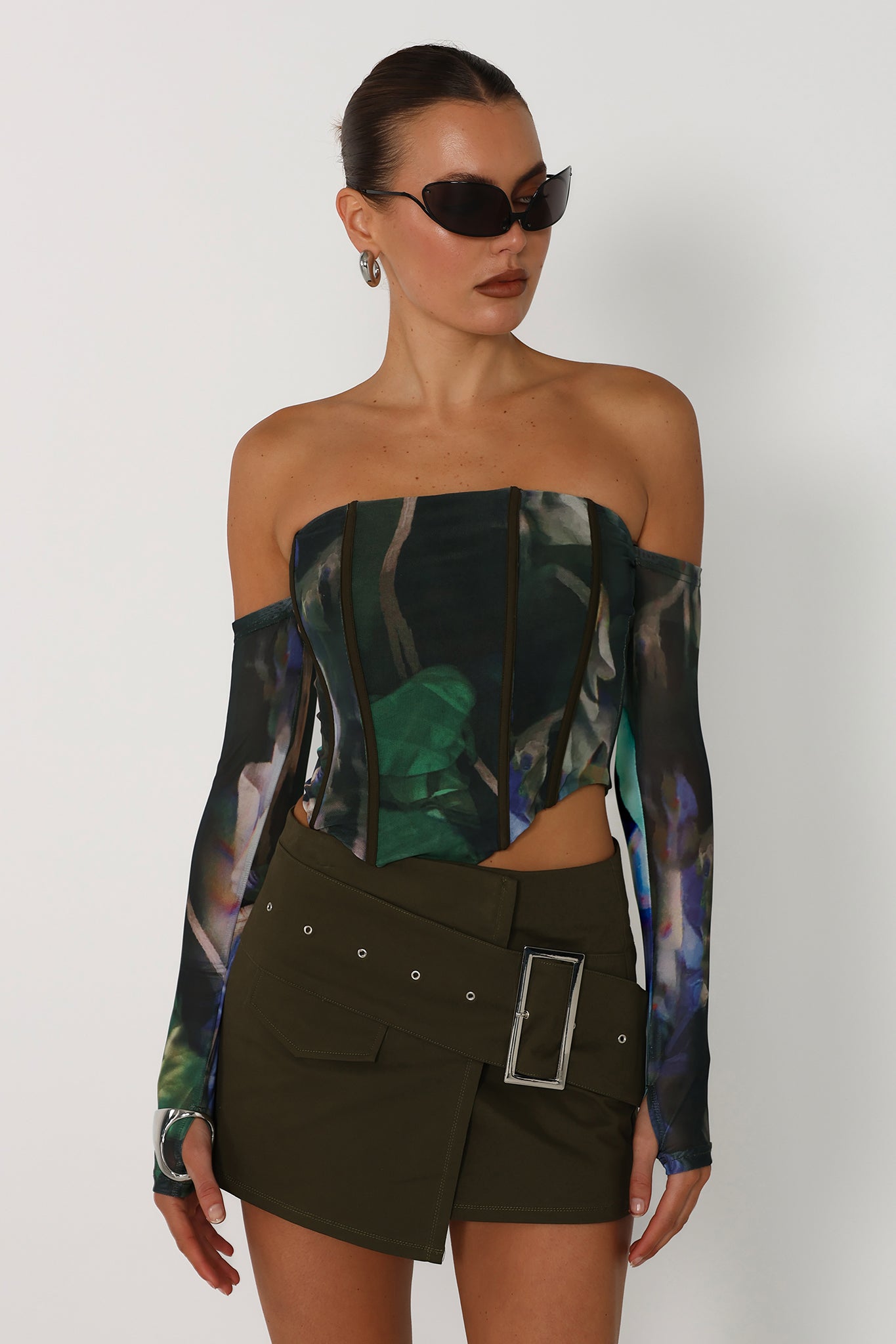 CLEO CORSET | MIDNIGHT FLORA