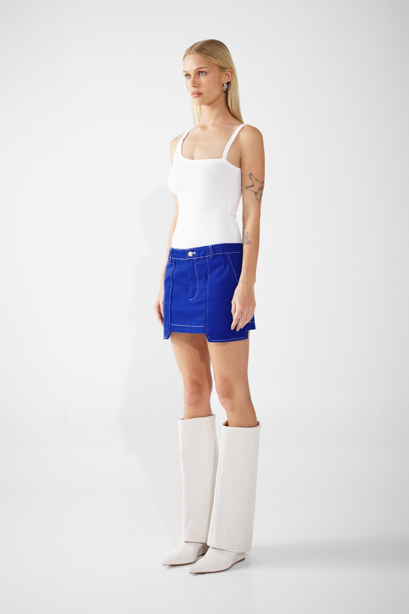 COOPER MINI SKIRT | BLUE