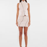 DOMENICA SKIRT | WHITE SNAKE