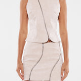 DOMENICA VEST | WHITE SNAKE