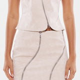 DOMENICA SKIRT | WHITE SNAKE