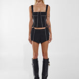 FAYE TOP | BLACK