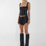 FAYE TOP | BLACK