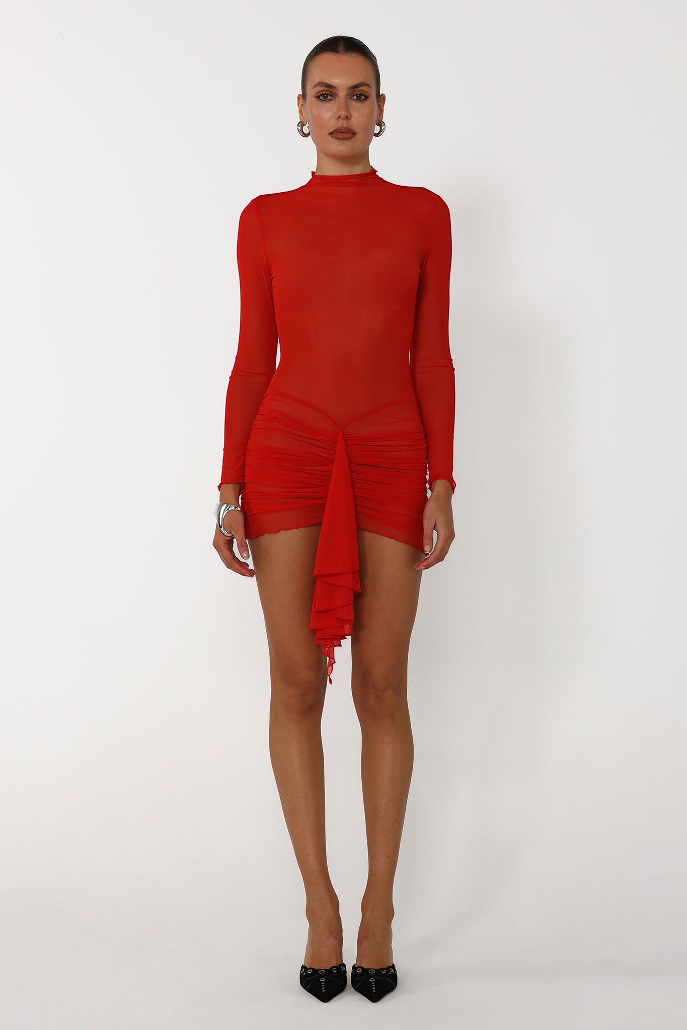 FRANCESCA MINI DRESS | RED FRANCESCA MINI DRESS | RED