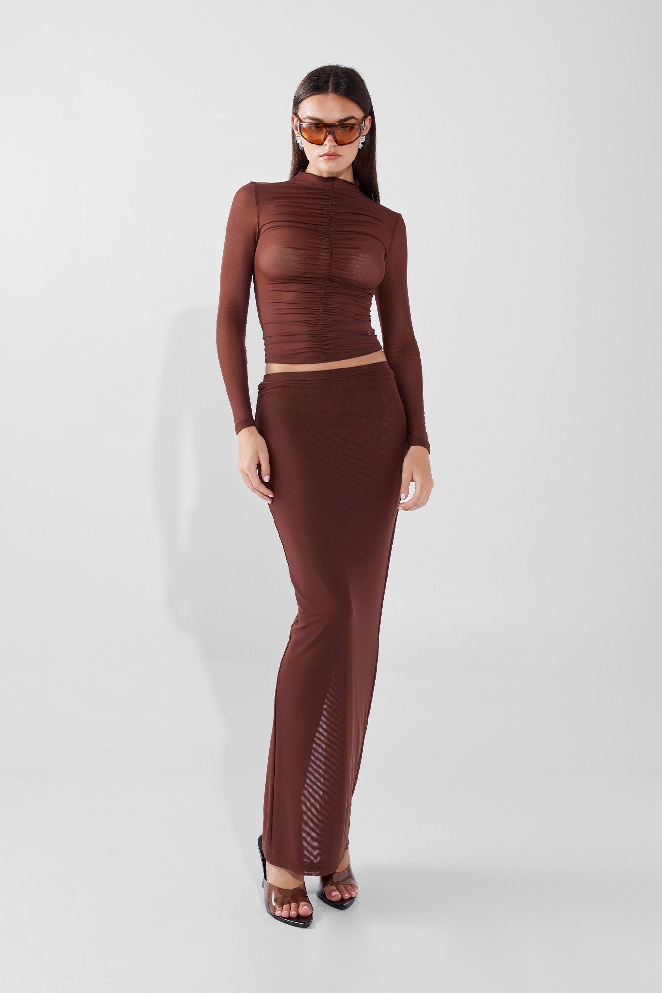 MADDOX MAXI SKIRT | CHOC