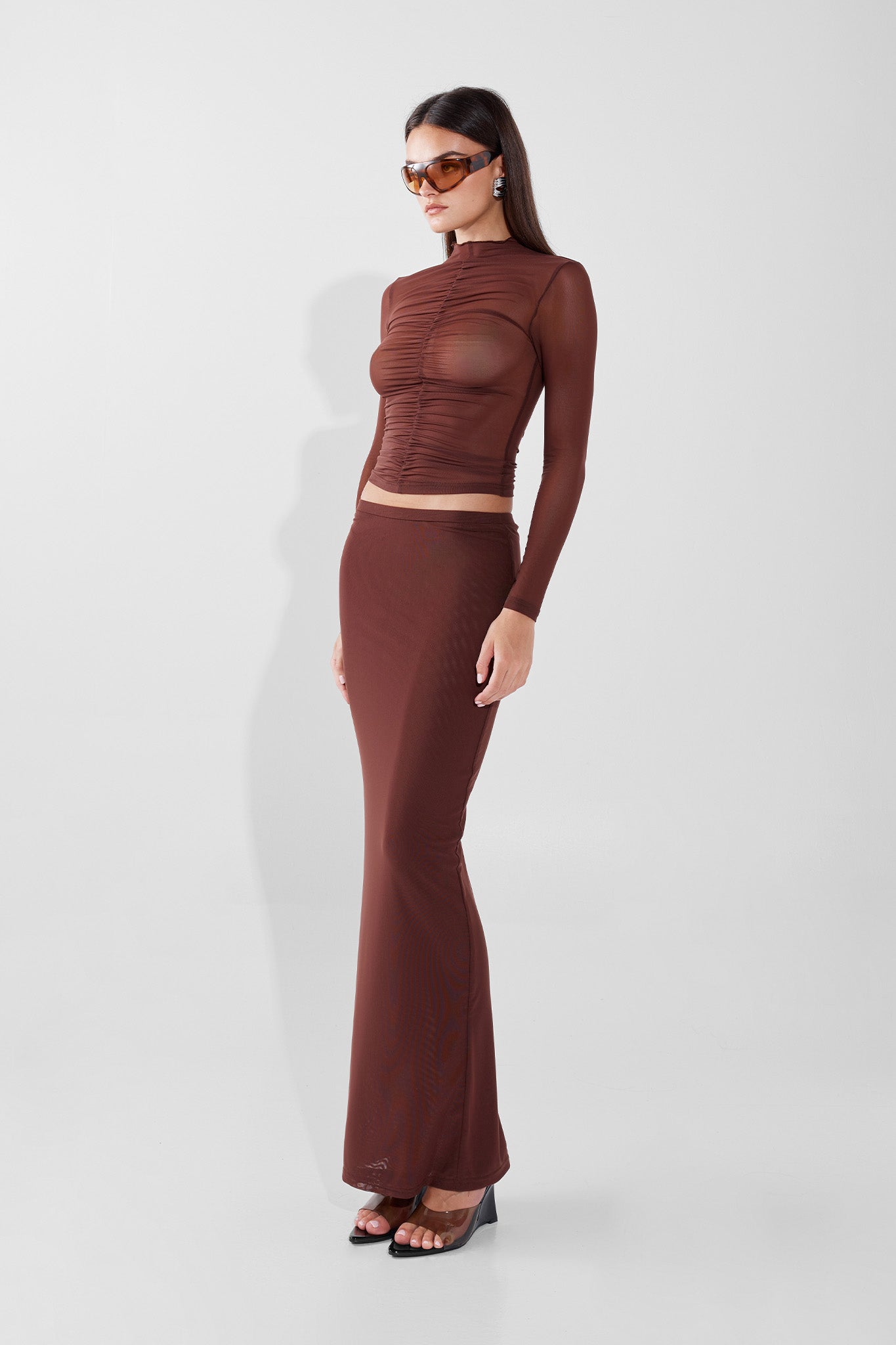 MADDOX MAXI SKIRT | CHOC