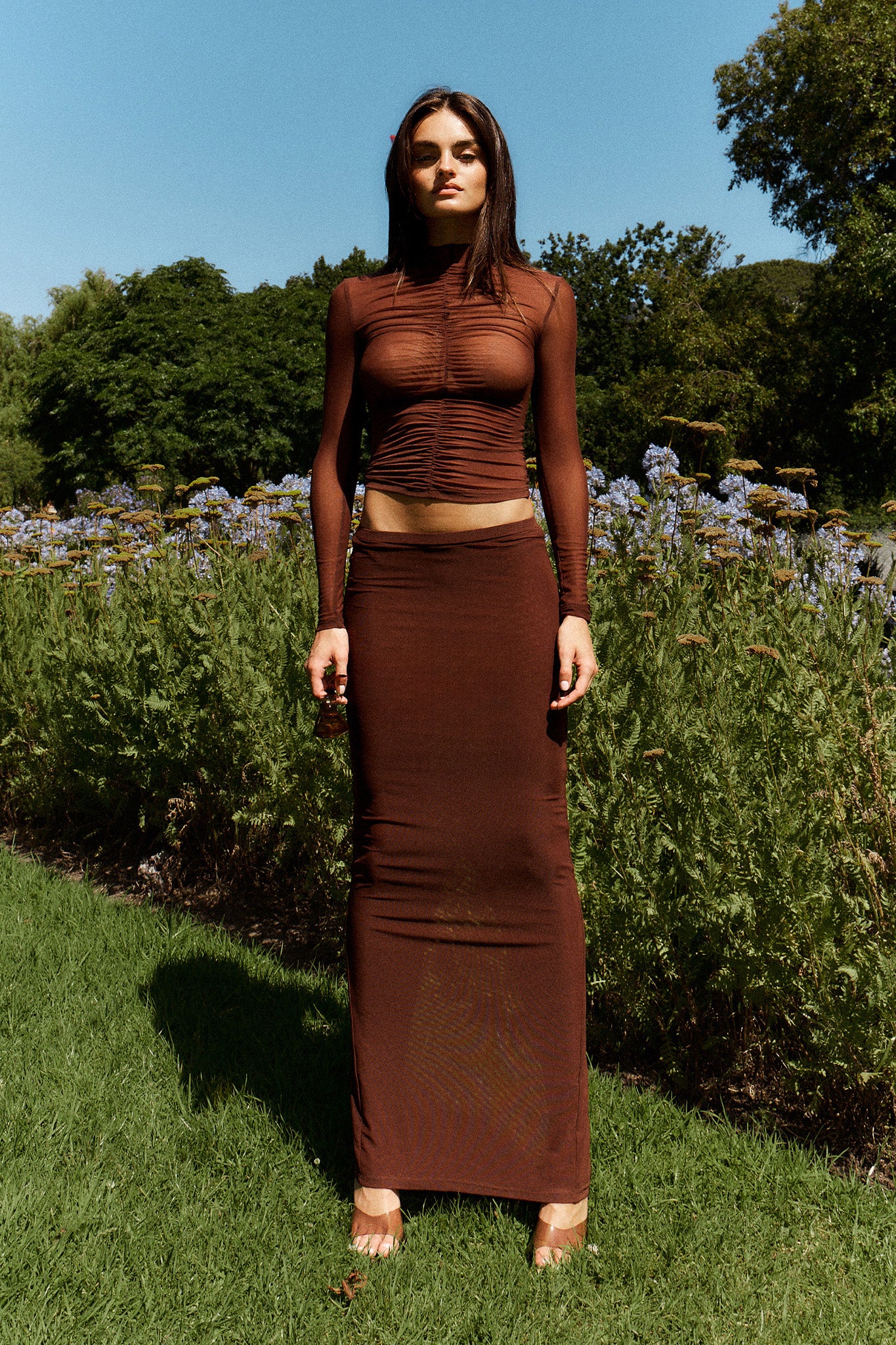 MADDOX MAXI SKIRT | CHOC