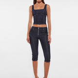 HANNAH CAPRI PANTS | DARK DENIM