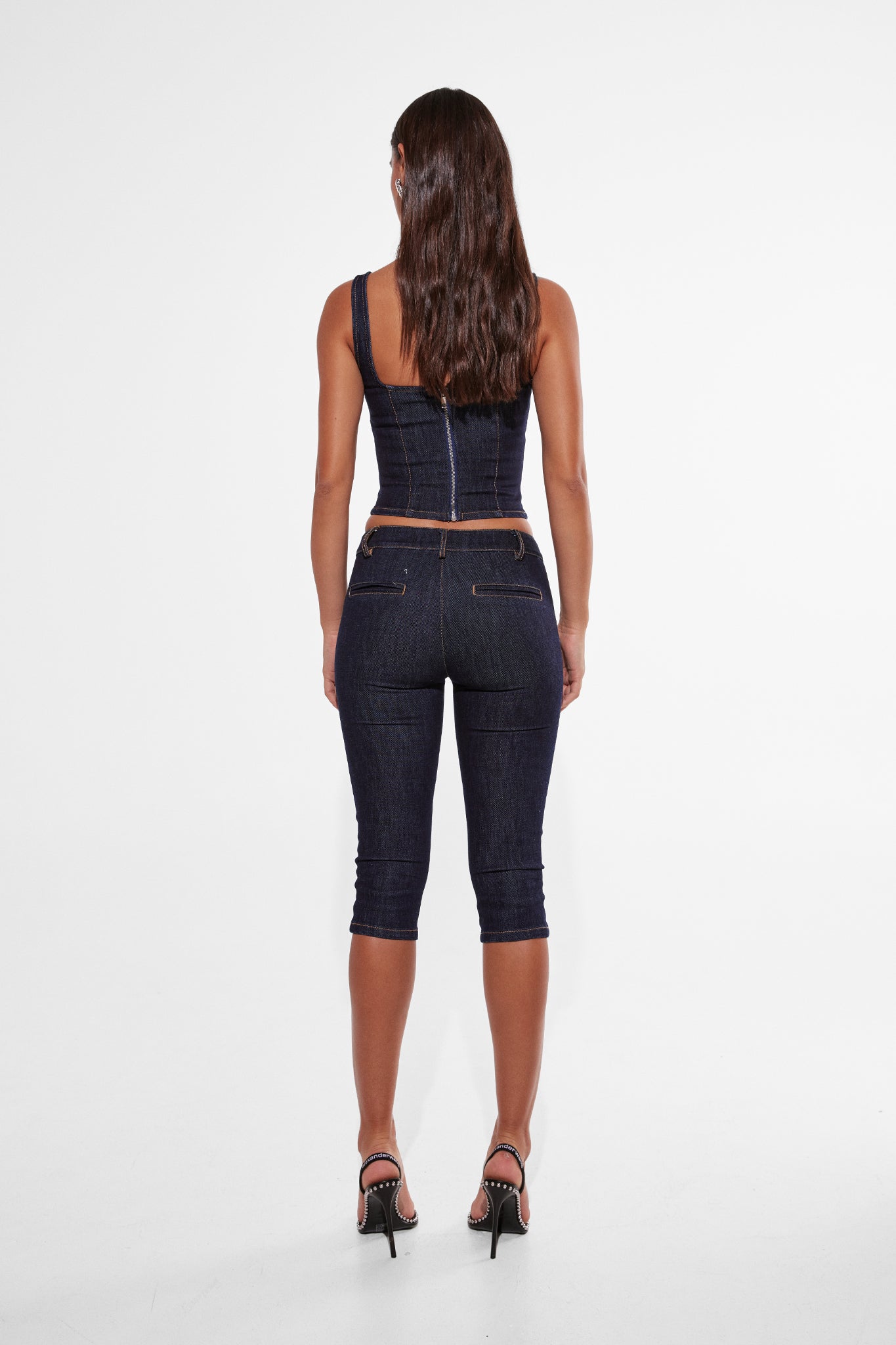 HANNAH CAPRI PANTS | DARK DENIM