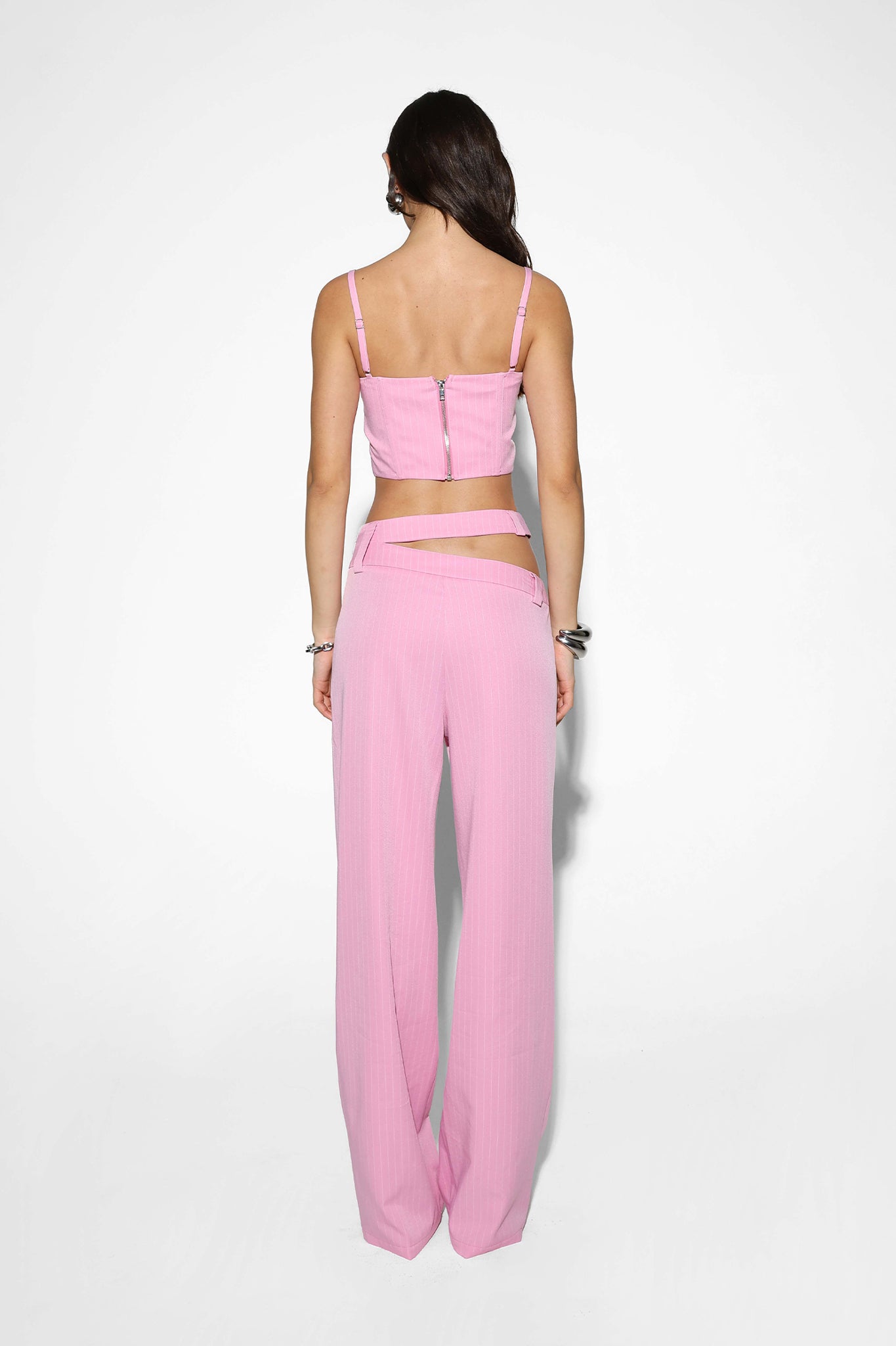 HENDRIX CORSET | PINK PINSTRIPE