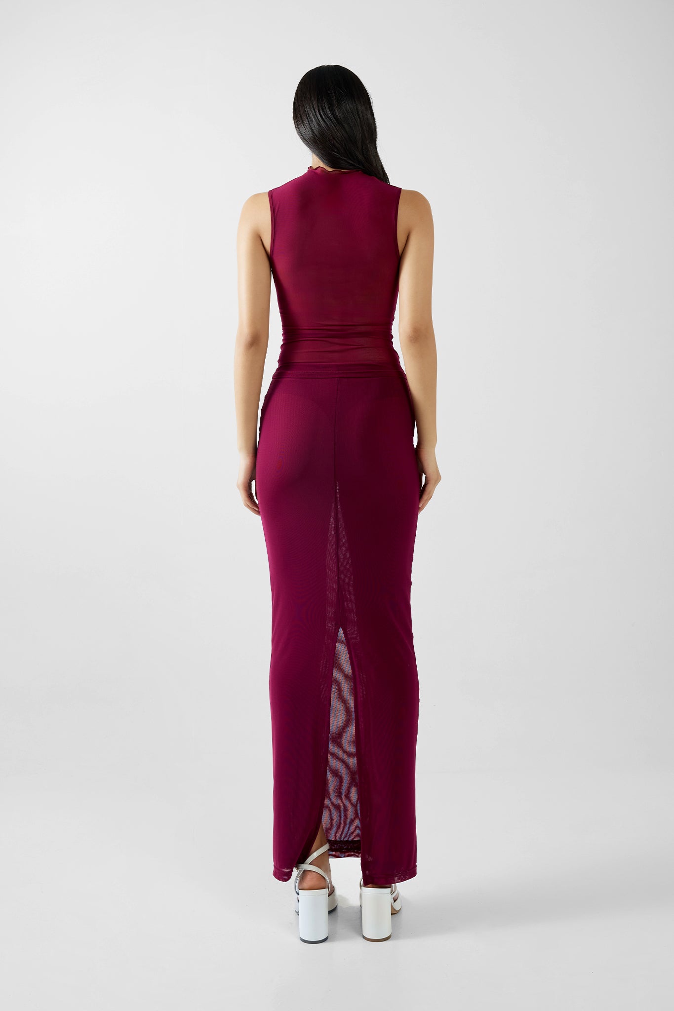 MADDOX MAXI SKIRT | PLUM