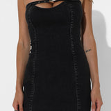 IMMY MINI DRESS | VINTAGE BLACK