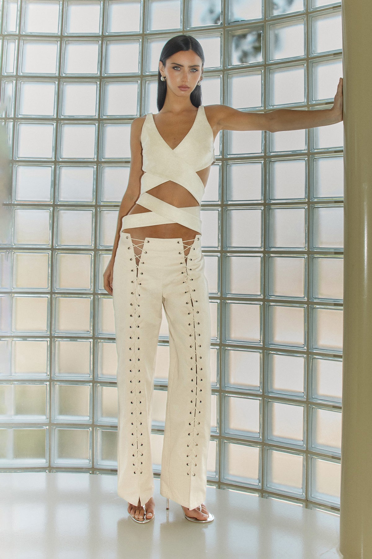 IMOGEN WRAP TOP | CREAM