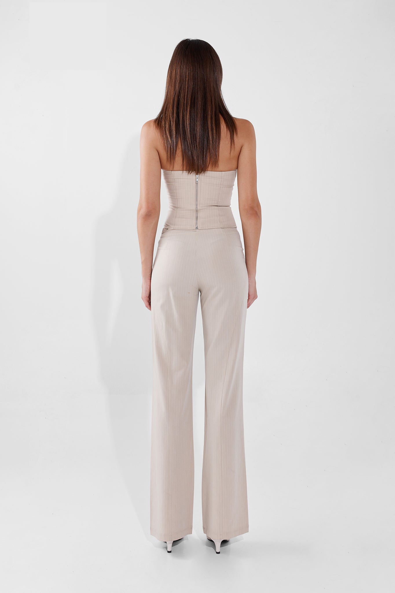 JENNA CORSET | BONE PINSTRIPE
