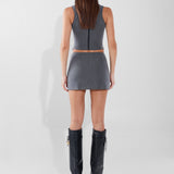 BECKY MINI SKIRT | GREY