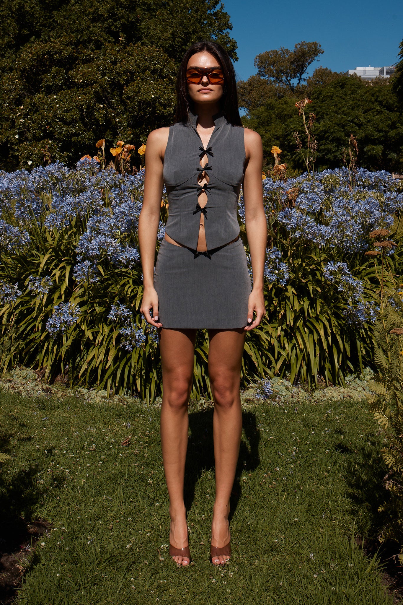 BECKY MINI SKIRT | GREY