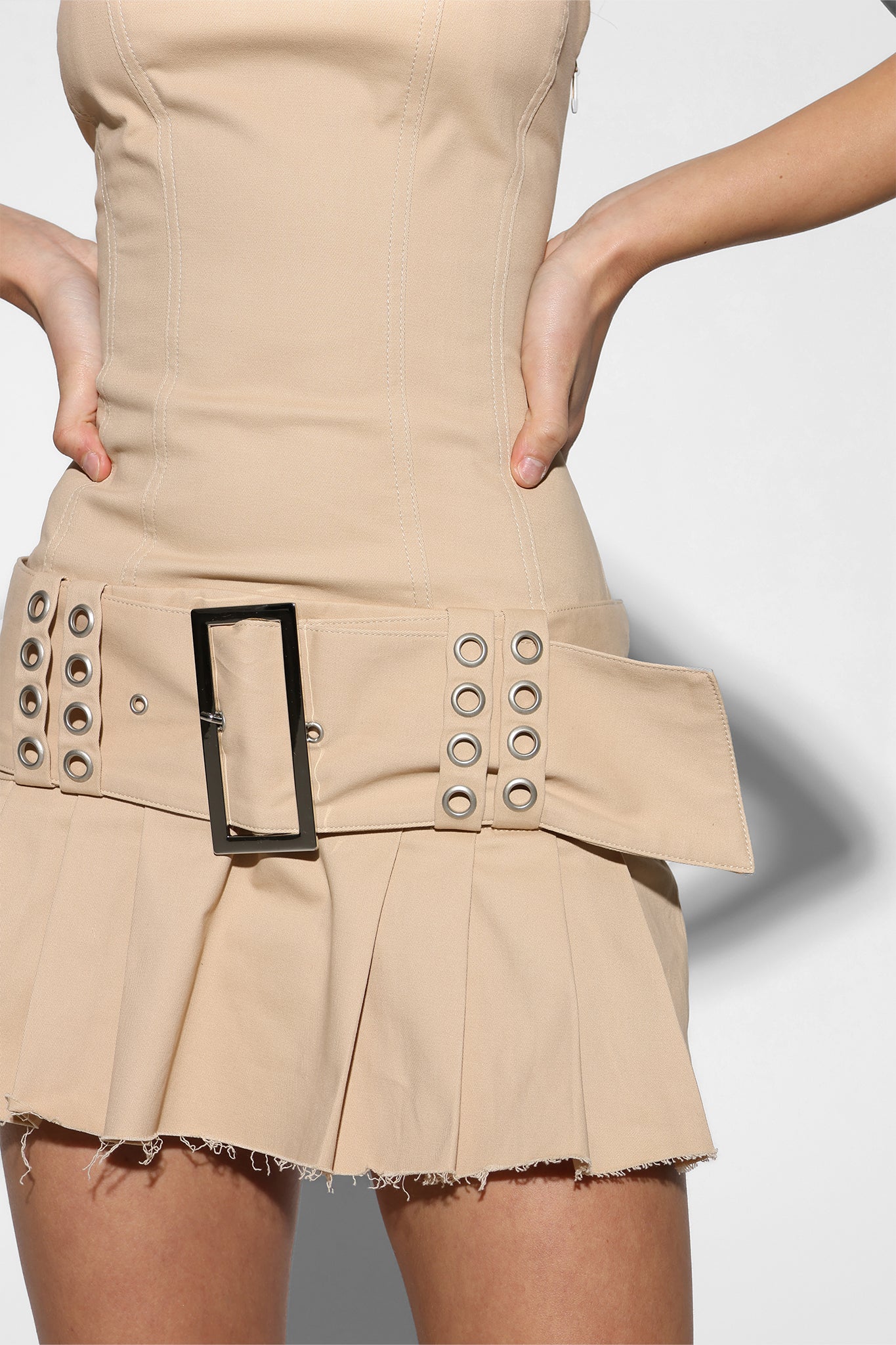 KAYLA MINI DRESS | BEIGE