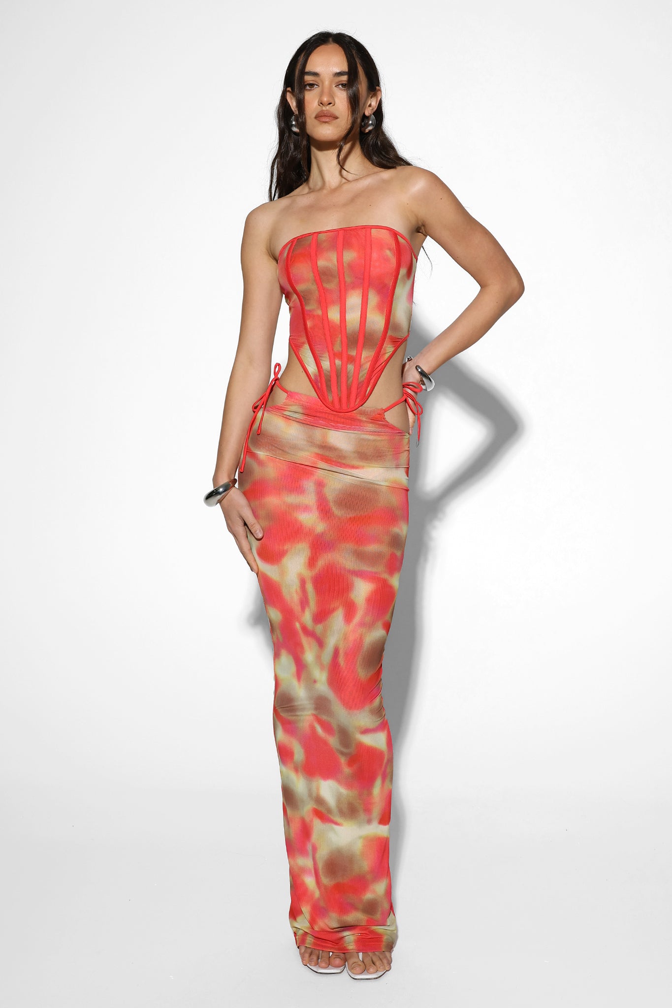 KHLOE CORSET | MOLTEN ROSE