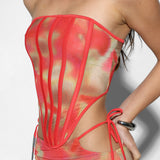KHLOE CORSET | MOLTEN ROSE