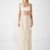 LAIKON CARGO MAXI SKIRT | SAND