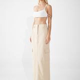 LAIKON CARGO MAXI SKIRT | SAND