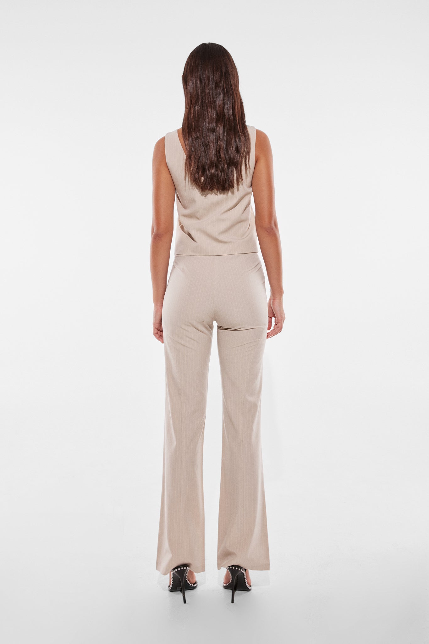 LAYLA PANTS | BONE PINSTRIPE