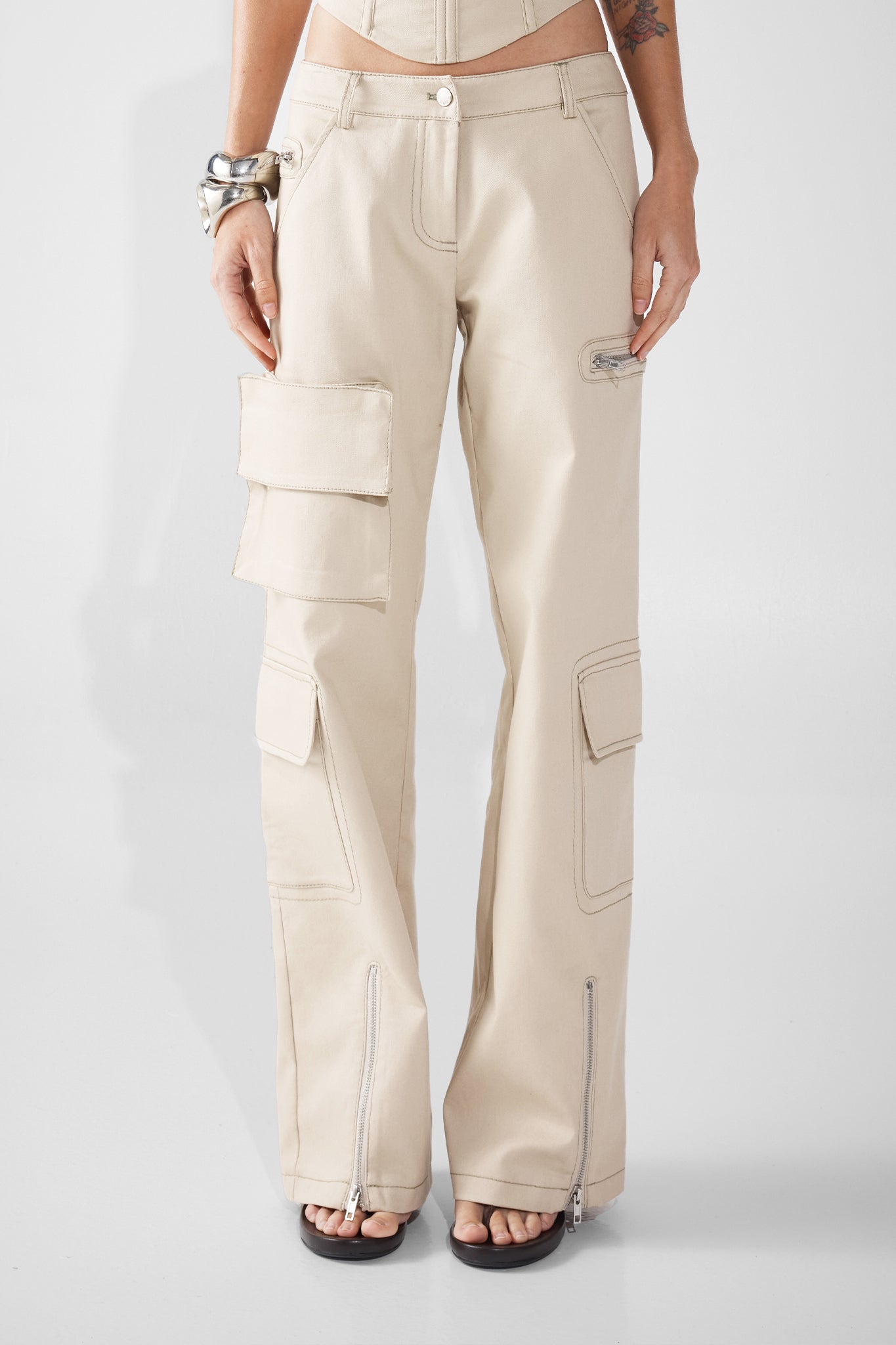LUCIOUS PANTS | BONE