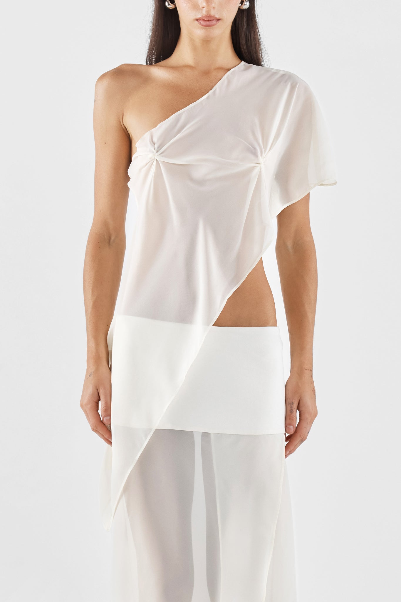 MARILYN SHEER TOP | IVORY