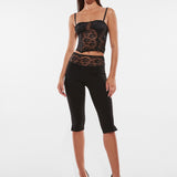 MELAINE CAPRI PANTS | BLACK