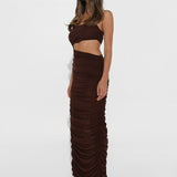 MILLA MAXI DRESS | CHOC