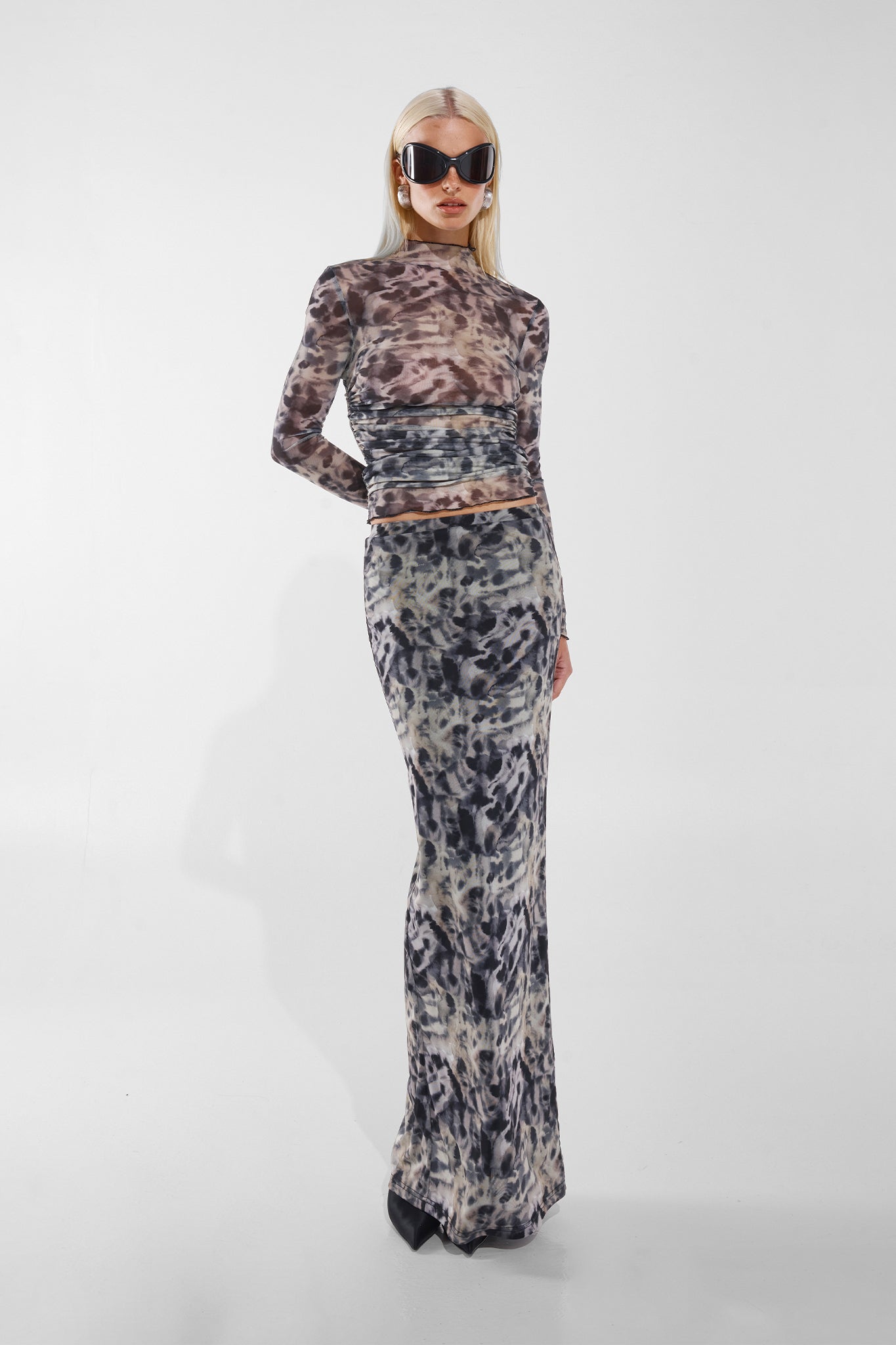 MADDOX MAXI SKIRT | LEOPARD