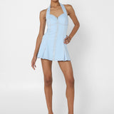RAMONA MINI DRESS | LIGHT BLUE