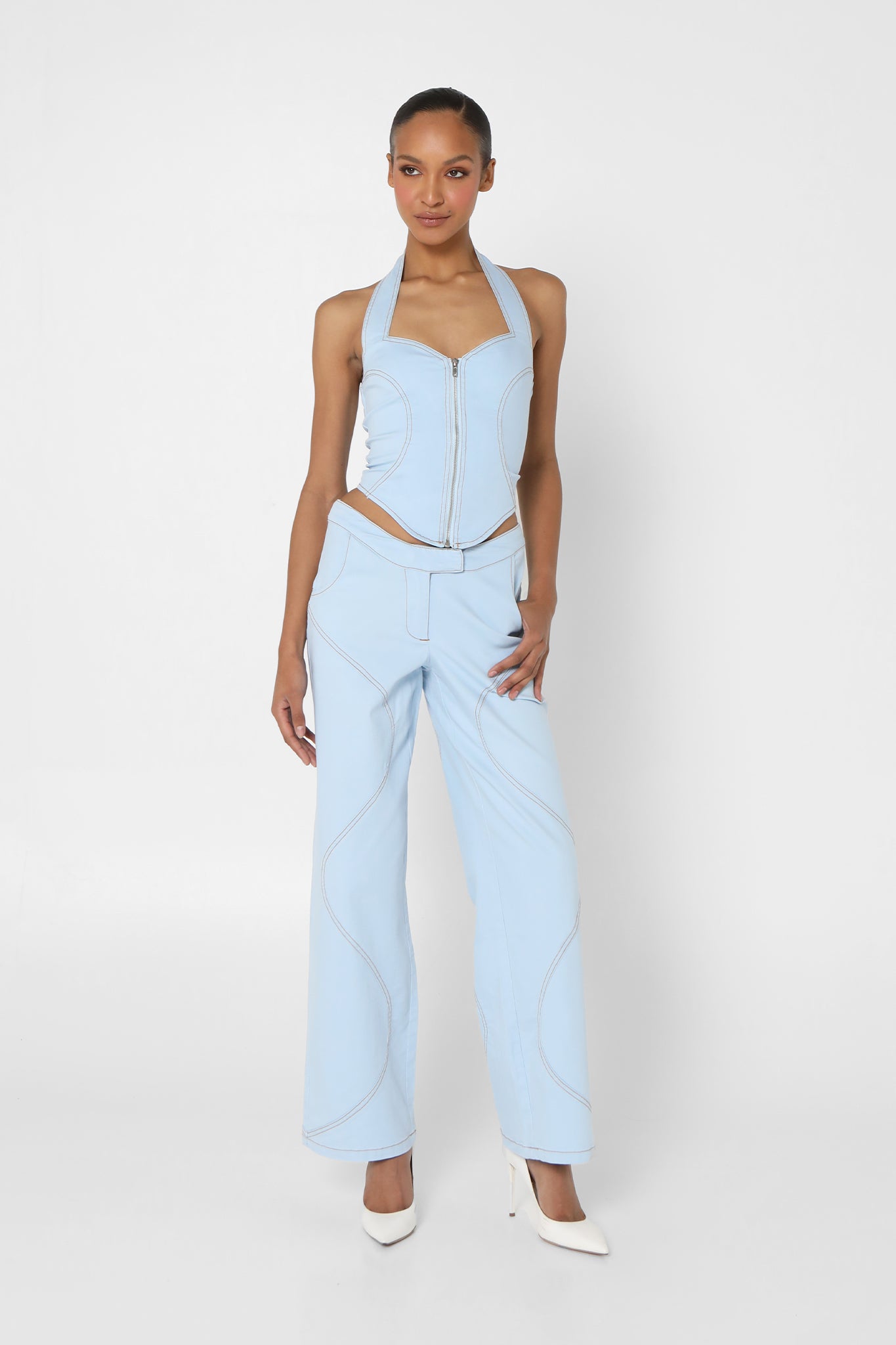 RAMONA CORSET | LIGHT BLUE