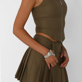 HOLLY SKIRT | KHAKI