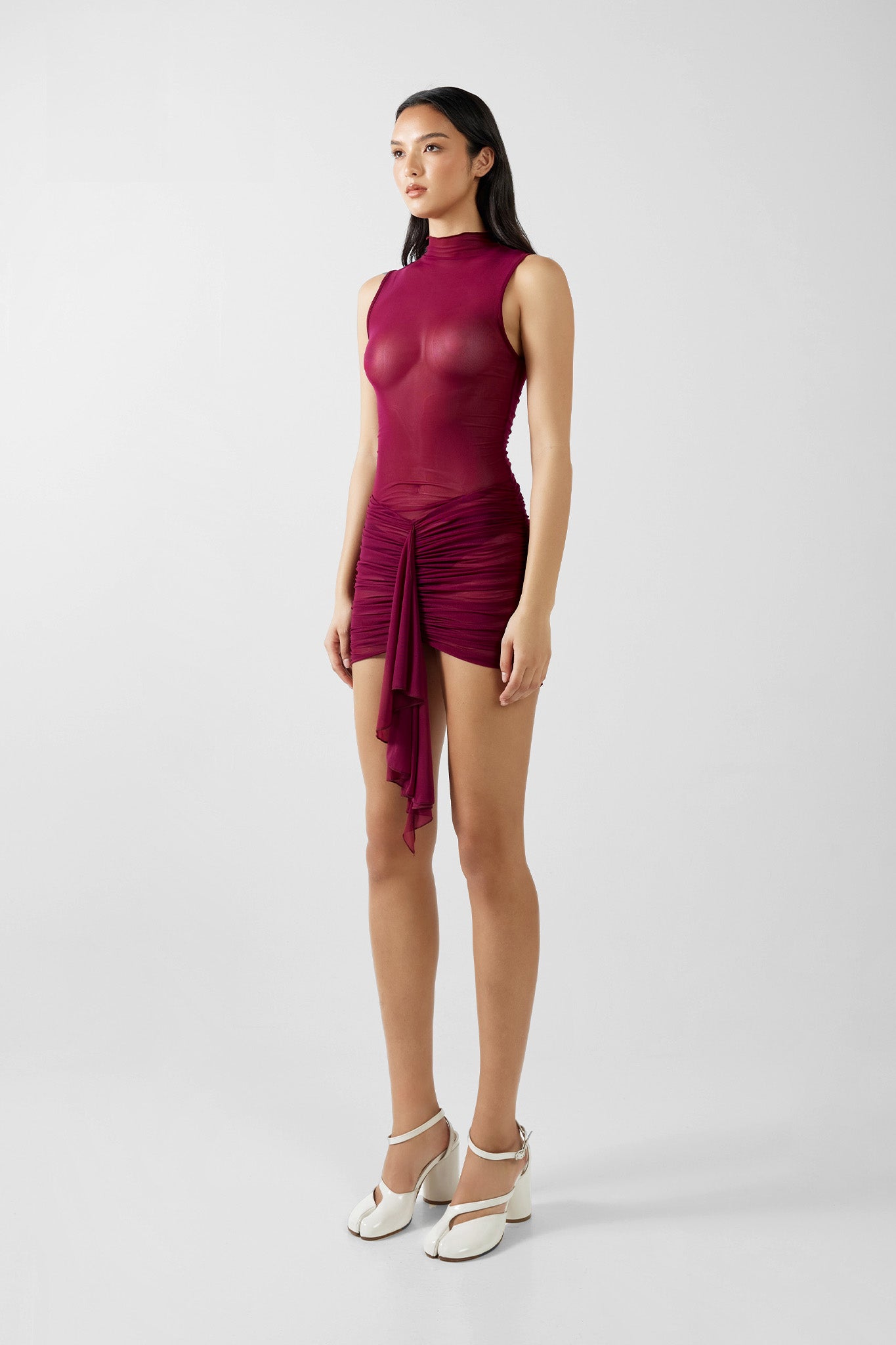 TESSA MINI DRESS | PLUM
